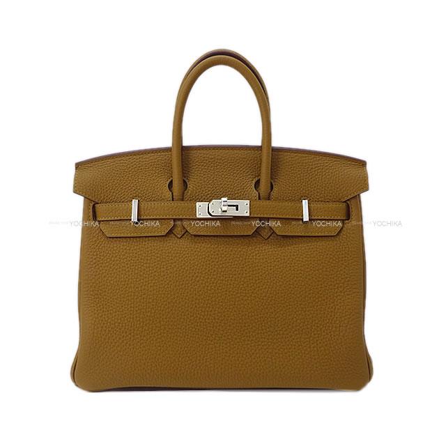 HERMES エルメス ハンドバッグ バーキン25 ブロンズドレ トゴ シルバー金具 新品