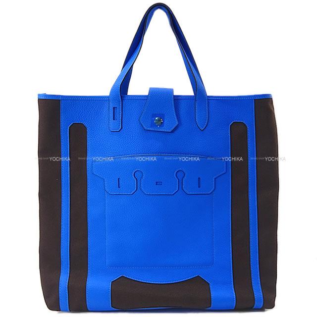 HERMES エルメス Petit h プティアッシュ "ムッシューB" バーキン くり抜き ポケット付 ビッグ トートバッグ