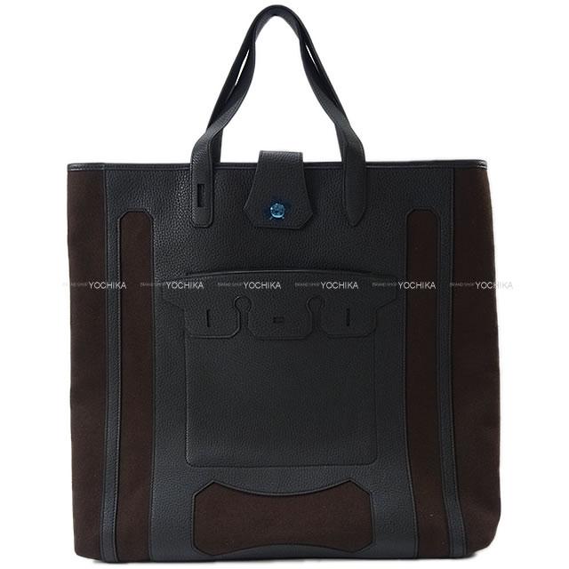 HERMES エルメス Petit h プティアッシュ "ムッシューB" バーキン くり抜き ポケット付 ビッグ