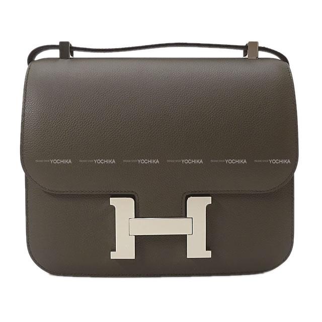 HERMES エルメス ショルダーバッグ コンスタンス3 24 MM エタン エバーカラー シルバー金具 新品