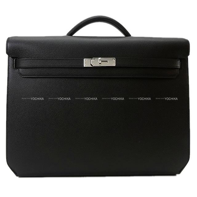 エルメス クラッチポーチ バッグ "ケリーデペッシュ36" 黒(ブラック) エプソン シルバー金具 新品