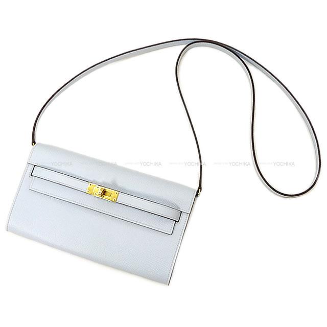 HERMES エルメス 長財布 ケリーウォレット ロング トゥー ゴー ブルー