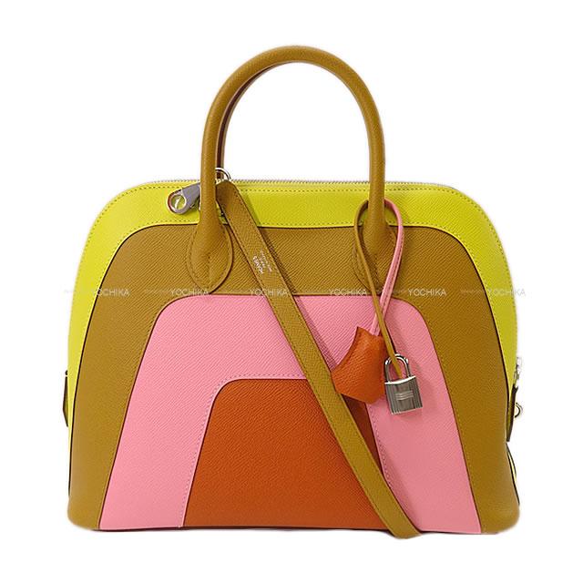 2020年 春夏限定 エルメス ハンドバッグ ボリード1923 レインボー 30 サンライズ ライム/セサミ エプソン 新品