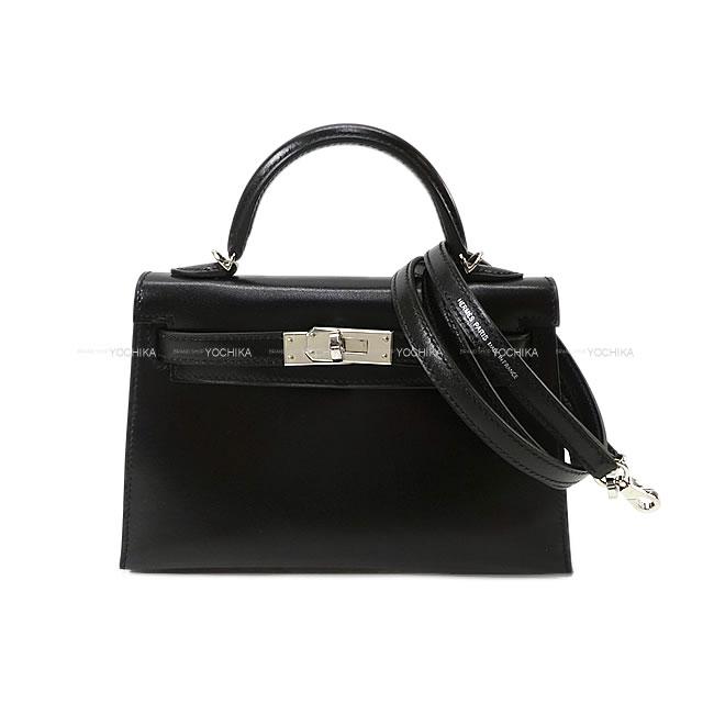HERMES エルメス ショルダーバッグ ケリー ミニ ドゥ ケリー 20 外縫い 黒 ボックスカーフ 新品未使用