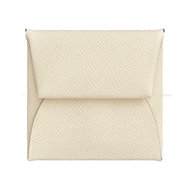 HERMES エルメス バスティア ヴェルソ コインケース ナタ/セサミ エプソン シルバー金具 新品