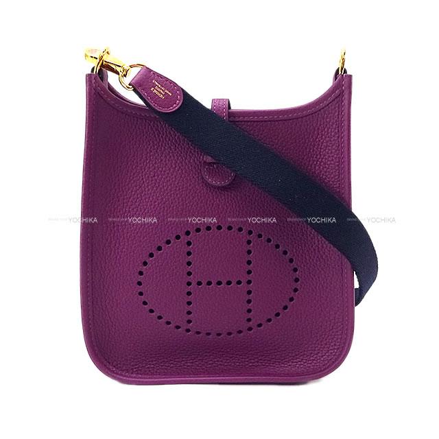 HERMES エルメス ショルダーバッグ ミニ エブリン エヴリン 16 TPM アマゾン アネモネ/ブルーインディゴ 新品