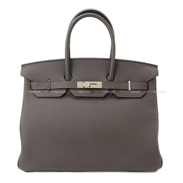 HERMES エルメス ハンドバッグ バーキン35 エタン トゴ シルバー金具 A刻印 新品未使用