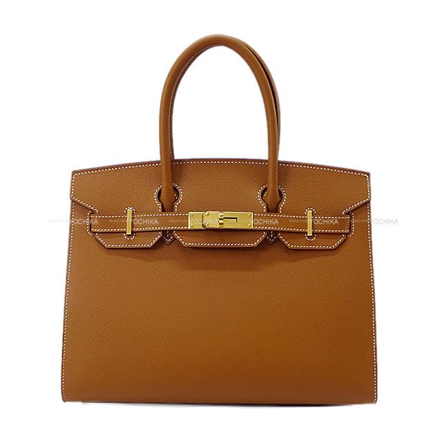 HERMES エルメス ハンドバッグ バーキン30 セリエ 外縫い ゴールド エプソン ゴールド金具 新品