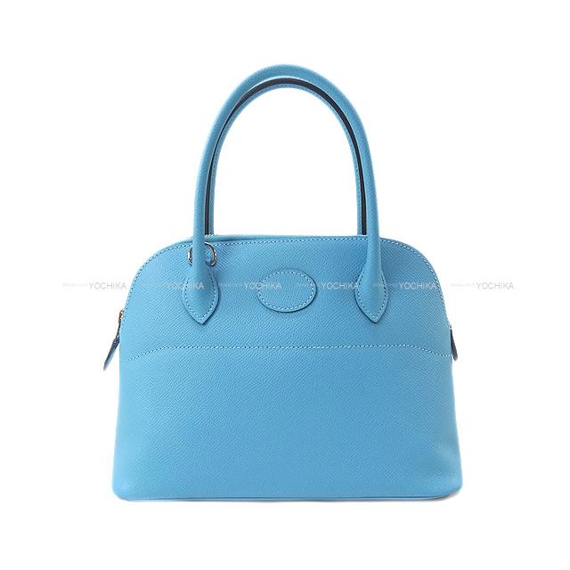HERMES エルメス ショルダーバッグ ボリード27 ブルーデュノール エプソン シルバー金具 新品未使用