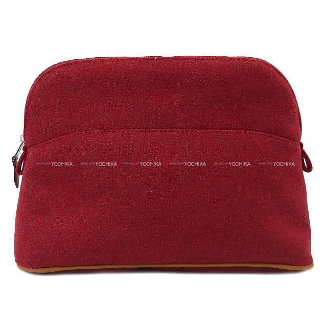 HERMES エルメス "ボリード ウーリー" MM テラコッタ ウール シルバー金具 新品