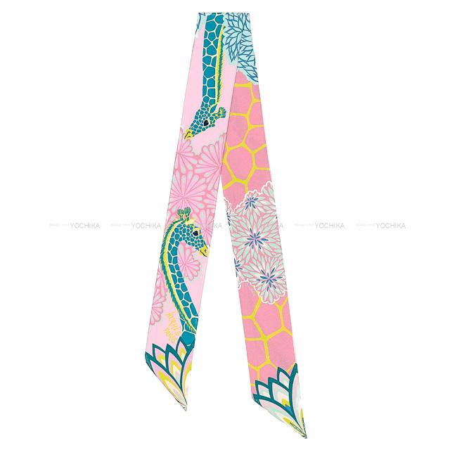 エルメス ツイリー スカーフ "三美神" ローズボンボンXカナードXジョーヌフルオ 新品