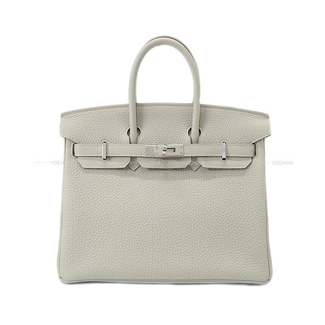 HERMES エルメス ハンドバッグ バーキン25 グリスパール(パールグレー) トゴ シルバー金具 新品未使用