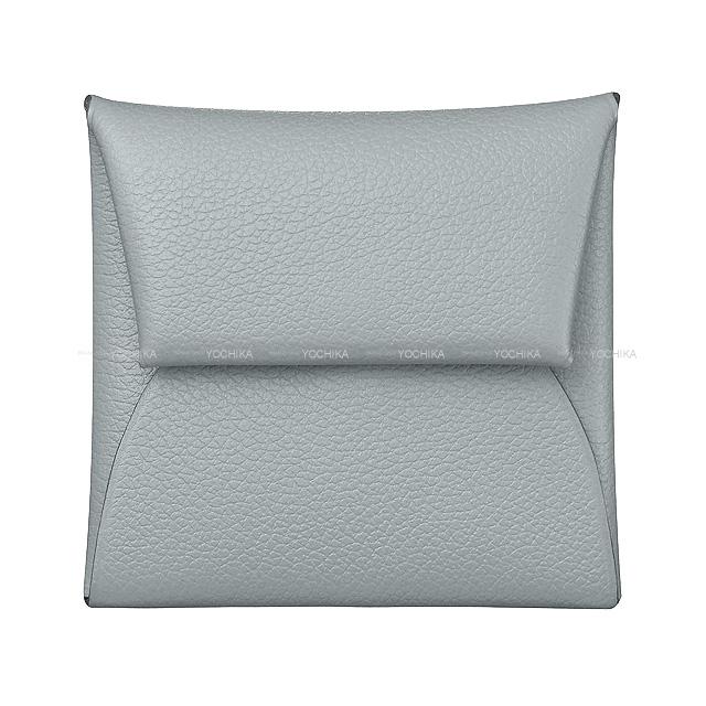 HERMES エルメス コインケース バスティア ブルーグラシエ エバーカラー シルバー金具 新品