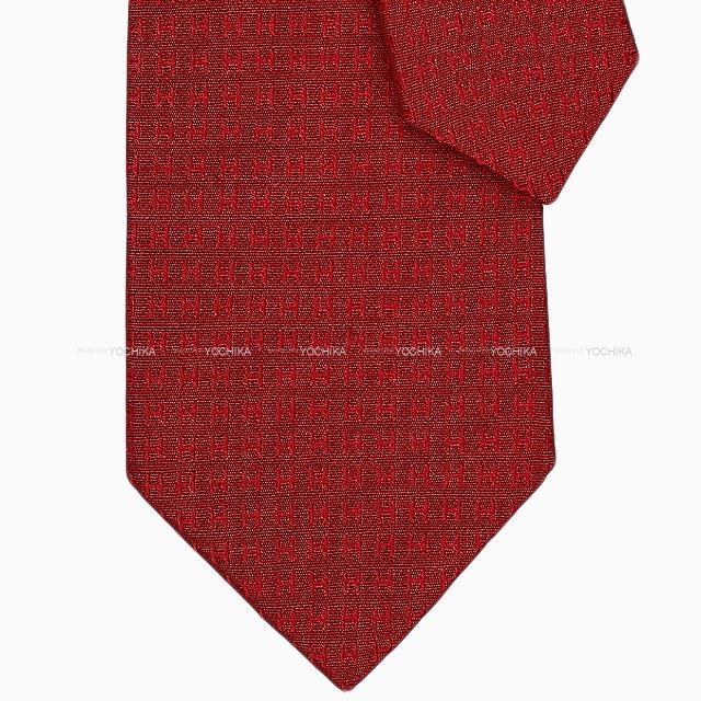 HERMES エルメス バイカラー ネクタイ "Hロゴ/FACONNEE H" オーシャン/エメラルド シルク100% 新品