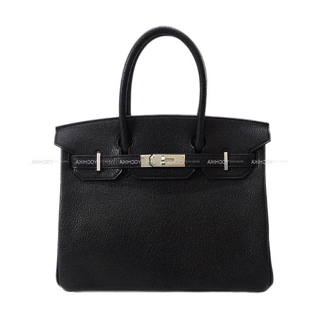 HERMES エルメス ハンドバッグ バーキン30 黒(ブラック) シェーブルコロマンデル シルバー金具 新品
