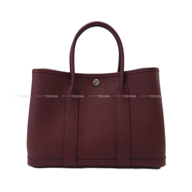 HERMES エルメス トートバッグ ガーデンパーティ 30 TPM ボルドー ヴァッシュカントリー シルバー金具 新品