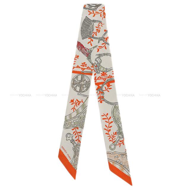 エルメス ツイリー スカーフ "鐙 リミックス" グリスXアシエXルージュXジョーヌ 新品