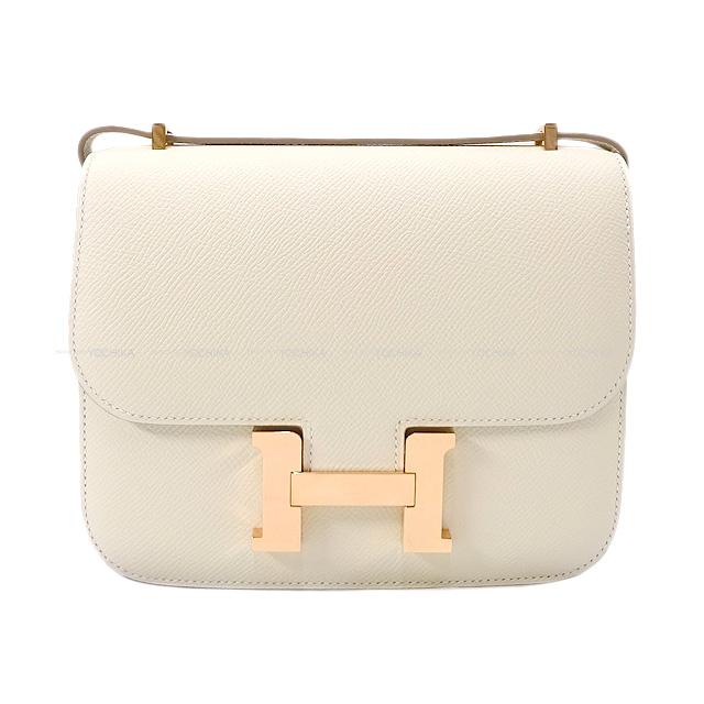 HERMES エルメス ショルダーバッグ コンスタンス3 ミニ 18 クレ エプソン ローズゴールド金具 新品未使用