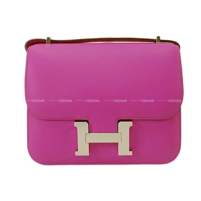 HERMES エルメス ショルダーバッグ コンスタンス 3 ミニ 18 ヴェルソ マグノリア/オレンジ 新品