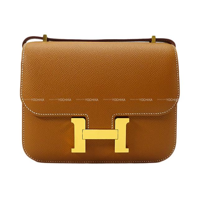 HERMES エルメス ショルダーバッグ コンスタンス3 ミニ 18 ゴールド エプソン ゴールド金具 新品