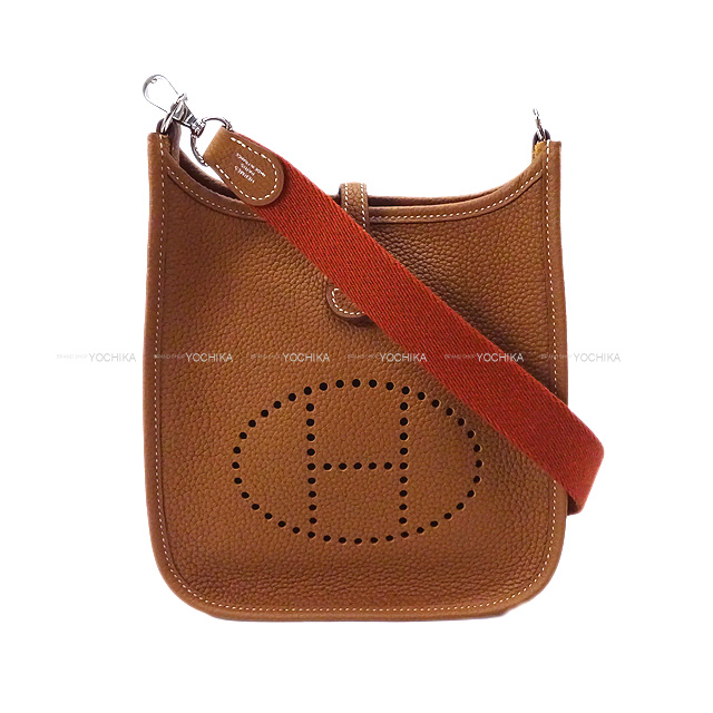 HERMES エルメス ショルダーバッグ エヴリン 16 TPM アマゾン ゴールドXキュイーブル トリヨンモーリス シルバー金具 新品未使用