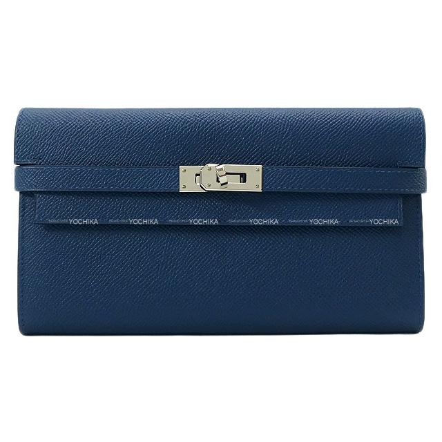 HERMES エルメス 長財布 ケリーウォレット ロング ヴェルソ ディープブルー/ヴェールボスフォール 新品未使用