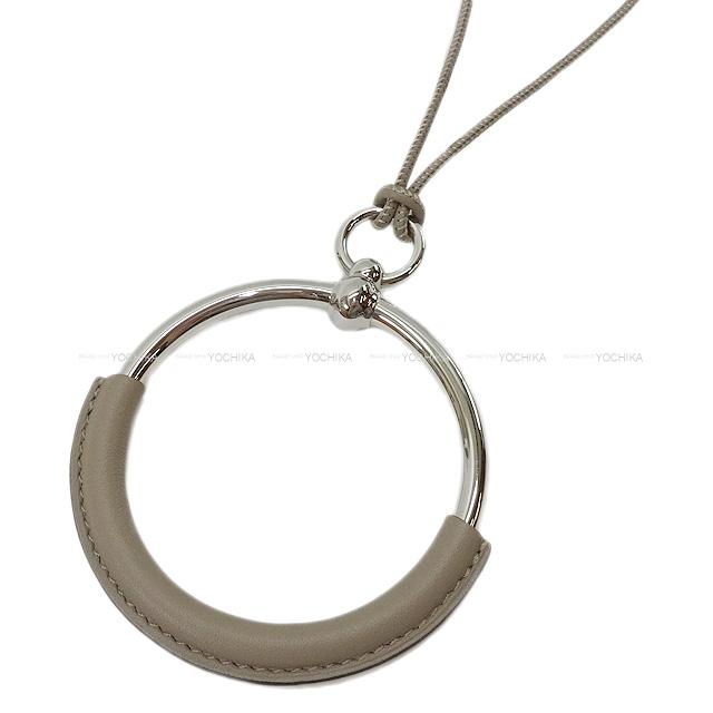 HERMES エルメス ペンダント ネックレス "グランド ループ" グリアスファルト スイフト 新品