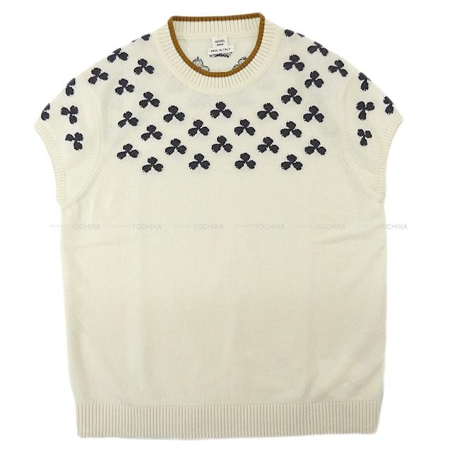 2019年秋冬 HERMES エルメス レディース 半袖 ニット クローバー #40 新品未使用