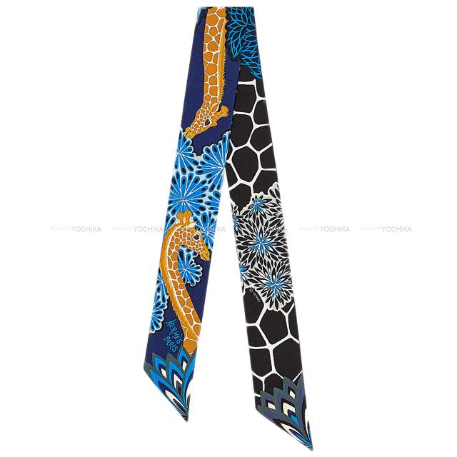 2020年 秋冬 HERMES エルメス ツイリー スカーフ "三美神" ブルーニュイ/ゴールド 新品