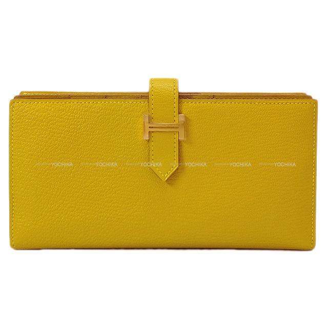 HERMES エルメス 長財布 ベアンスフレ クミン シェーブル ゴールド金具 新品未使用