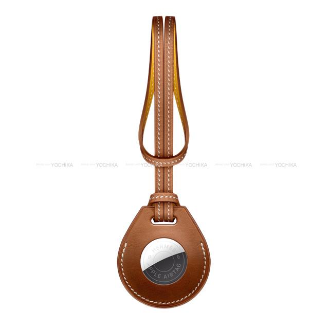 HERMES エルメス プティアッシュ バッグチャーム "イチョウ" ルビー/キャラメル トリヨン/シェーブル 新品