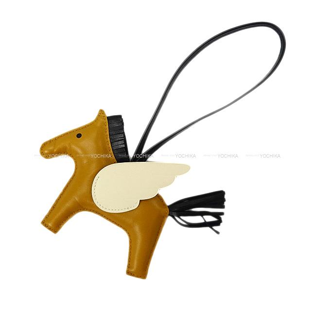 HERMES エルメス バッグチャーム "ロデオ ペガサス/RODEO" MM ジョーヌブルジョン 新品