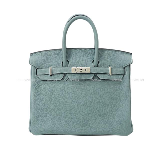HERMES エルメス ハンドバッグ バーキン25 シエル トゴ シルバー金具 新品