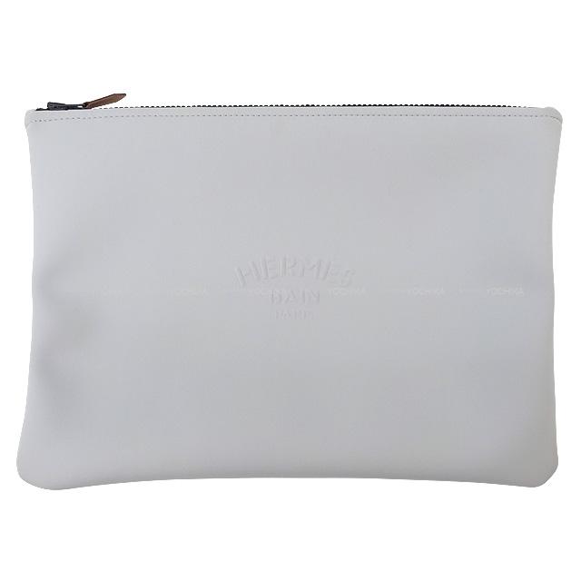 HERMES エルメス フラットポーチ "ネオバン" GM アシエ ポリアミド80%/エラスタン20% 新品