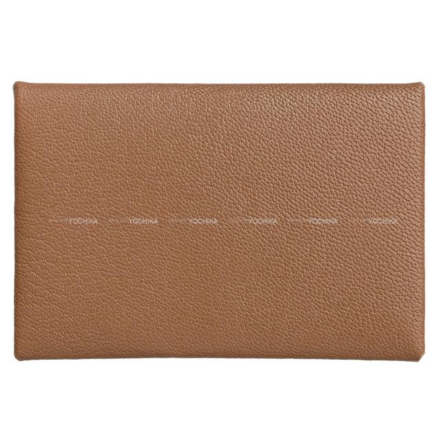 HERMES エルメス カードケース Calvi(カルヴィ) ケブラチョ シェーブル シルバー金具 新品