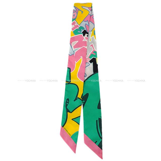 HERMES エルメス ツイリー スカーフ "エルメス・グラフィティー" メンソール 新品未使用