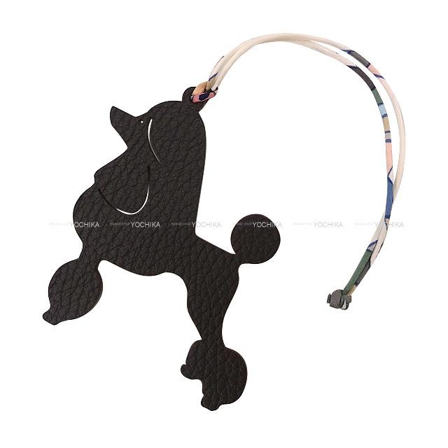HERMES エルメス バッグチャーム プティアッシュ "プードル 犬" マカサー/カノピ トゴ/シェーブル 新品