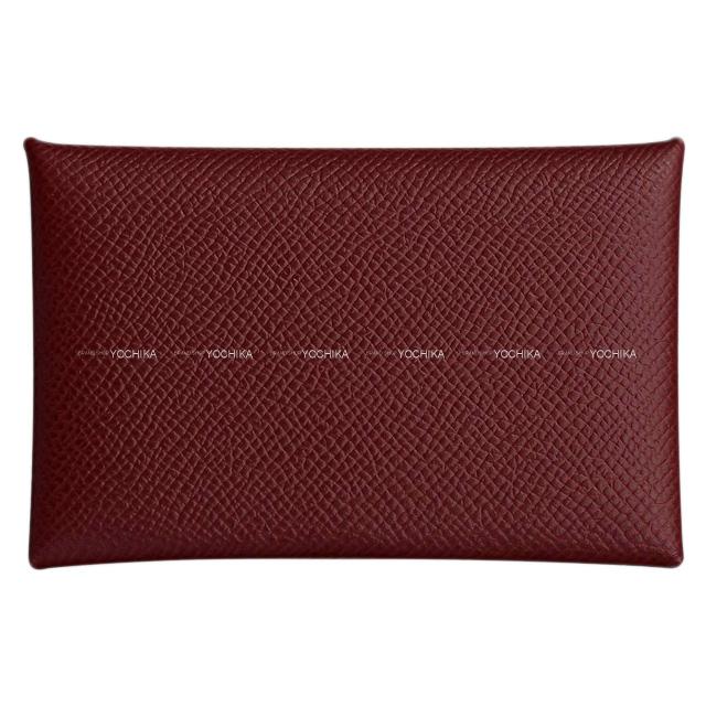 HERMES エルメス カードケース Calvi(カルヴィ) ローズエグランタイン エプソン シルバー金具 新品