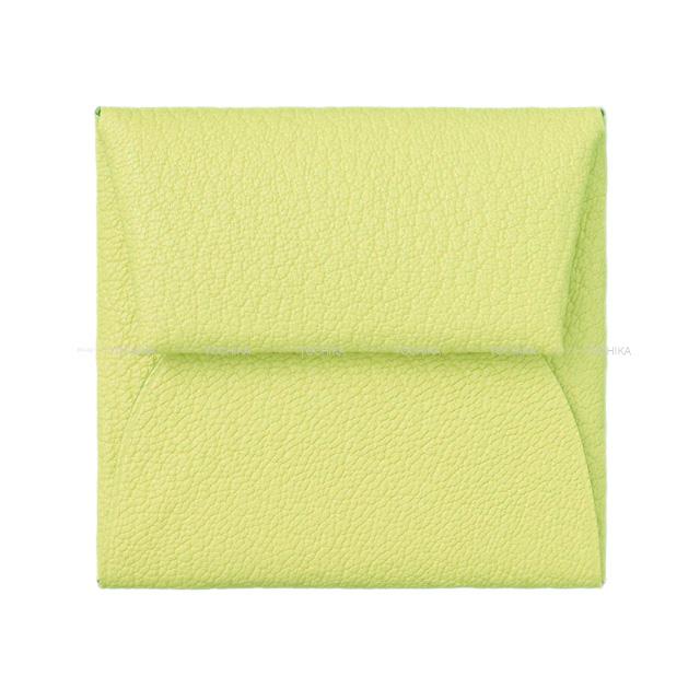 HERMES エルメス コインケース バスティア ヴェールボスフォール シェーブル シルバー金具 新品
