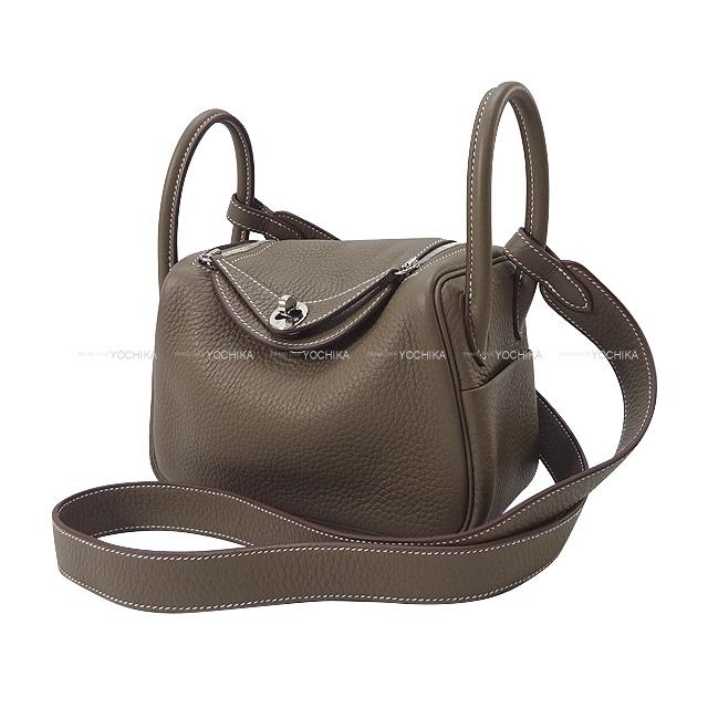 HERMES エルメス 2Way ショルダーバッグ リンディ ミニ 20 エトープ トリヨン 新品未使用