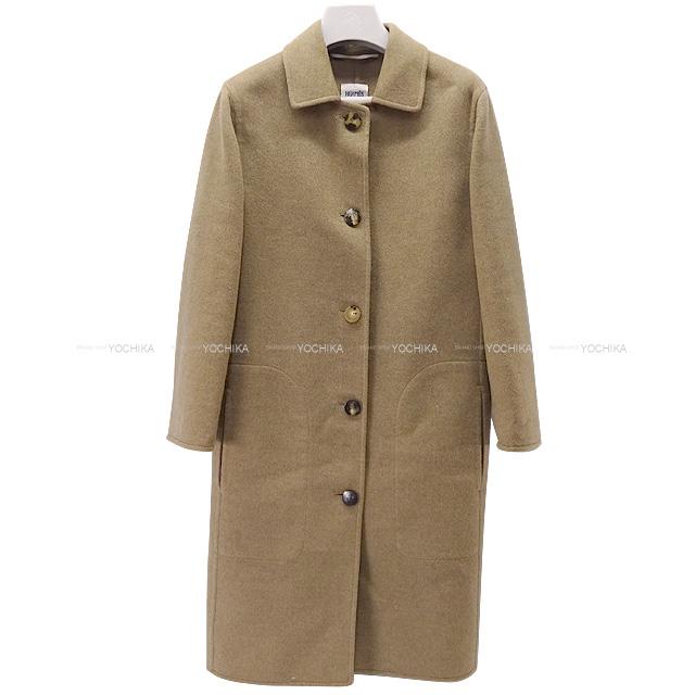 HERMES エルメス レディース カシミヤ ダブルフェイス ノースリーブ コート #38 新品未使用