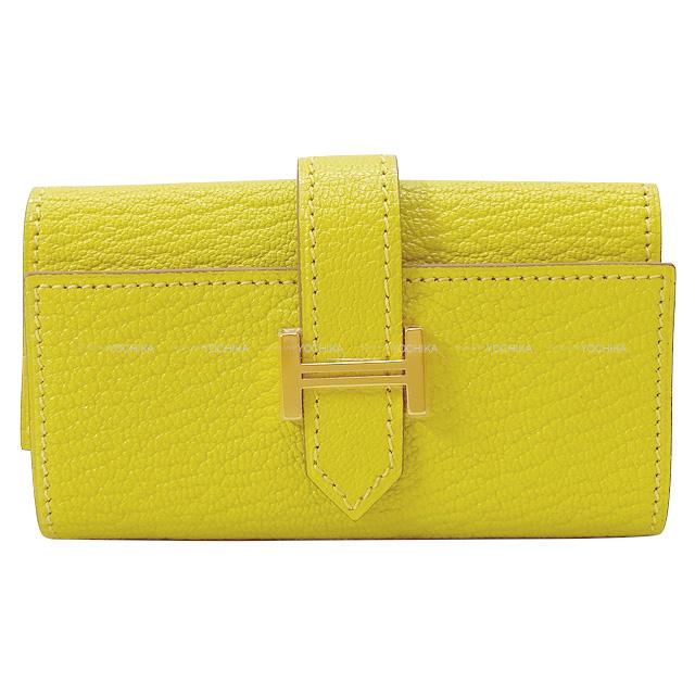 HERMES エルメス ベアン 4連 キーケース ライム シェーブル ゴールド金具 新品未使用