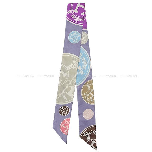 HERMES エルメス ツイリー スカーフ "Confettis D Ex Libris" ヴィオリーヌ 新品未使用