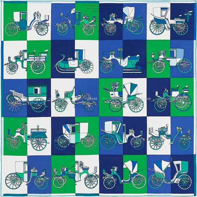 2021年秋冬 新作 HERMES エルメス スカーフ カレ90 "リフトプロフィール" ヴェールノアール 新品