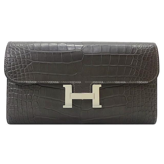 HERMES エルメス 長財布 コンスタンスロング ブルーデュノール エバーカラー ゴールド金具 新品未使用