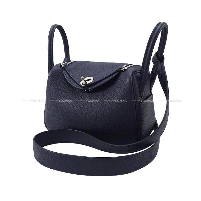 HERMES エルメス 2Way ショルダーバッグ リンディ ミニ 黒 トリヨン シルバー金具 新品未使用