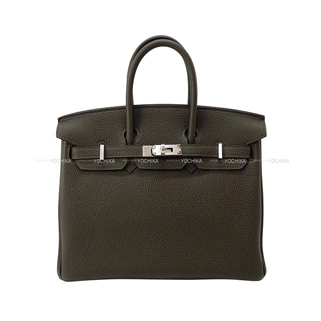 HERMES エルメス ハンドバッグ バーキン25 ヴェールグリス トゴ シルバー金具 新品
