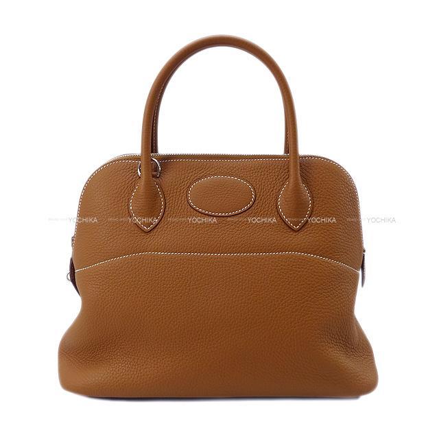 HERMES エルメス ハンドバッグ ボリード31 ゴールド トリヨン シルバー金具 新品