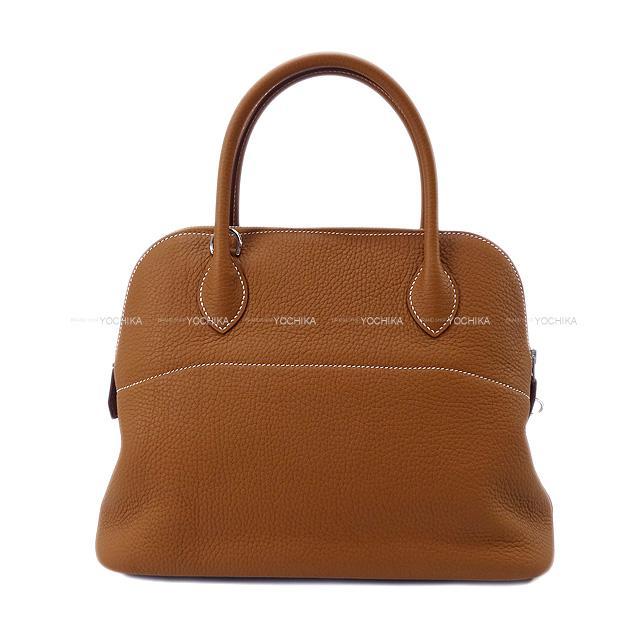 HERMES エルメス ハンドバッグ ボリード31 ゴールド トリヨン シルバー金具 新品
