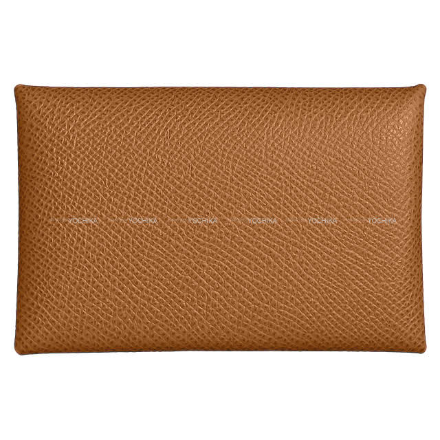 HERMES エルメス カードケース カルヴィ ゴールド エプソン 